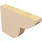 Ekena Millwork 2in. W x 8in. H x 12in. L Crestline Woodgrain TimberThane Rafter Tail, Primed Tan RFTUR02X08X12CRERCPR - alternate 4